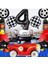 Vintage Race Car Siyah Yaş Rakam Balonlu Set Yarış Arabası Doğum Günü Kırmızı 10'lu Balon Set 5