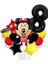 Siyah Rakam Balonlu Mini Fare Balon Set Minnie Mouse Balon Set 1