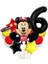 Siyah Rakam Balonlu Mini Fare Balon Set Minnie Mouse Balon Set 1