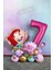 Little Mermaid Ariel Küçük Deniz Kızı Balon Buketi Fuşya Rakam Balon 1