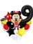 Siyah Rakam Balonlu Mini Fare Balon Set Minnie Mouse Balon Set 1