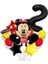 Siyah Rakam Balonlu Mini Fare Balon Set Minnie Mouse Balon Set 1