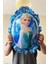 Frozen Elsa Mavi Rakamlı Balon Seti Konfetili Şeffaf Balonlu Karlar Kraliçesi Elsalı Balon Seti 4