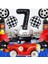 Vintage Race Car Siyah Yaş Rakam Balonlu Set Yarış Arabası Doğum Günü Kırmızı 10'lu Balon Set 4