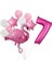 Flamingo Balon Fuşya Rakam Balon Pembe Beyaz Balon Buketi 1