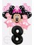 Siyah Rakam Balonlu Mini Fare Balon Set Minnie Mouse Balon Set 1