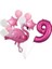 Flamingo Balon Fuşya Rakam Balon Pembe Beyaz Balon Buketi 1