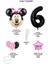 Siyah Rakam Balonlu Mini Fare Balon Set Minnie Mouse Balon Set 2