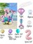 Deniz Kızı Balon Buketi Pembe Rakam Balon 2