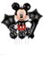 Siyah Rakam Balonlu Mickey Mouse Siyah Balon Seti Mini Fare Temalı 1