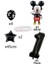 Siyah Rakam Balonlu Mickey Mouse Siyah Balon Seti Mini Fare Temalı 2