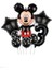 Siyah Rakam Balonlu Mickey Mouse Siyah Balon Seti Mini Fare Temalı 1