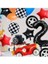 Vintage Race Car Siyah Yaş Rakam Balonlu Set Yarış Arabası Doğum Günü Kırmızı 10'lu Balon Set 5