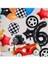 Vintage Race Car Siyah Yaş Rakam Balonlu Set Yarış Arabası Doğum Günü Kırmızı 10'lu Balon Set 5
