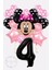 Siyah Rakam Balonlu Mini Fare Balon Set Minnie Mouse Balon Set 1