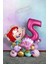 Little Mermaid Ariel Küçük Deniz Kızı Balon Buketi Fuşya Rakam Balon 1