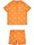 Uv Korumalı Şort Kısa Kollu Çocuk Bebek Deniz Havuz Mayosu Orya 5537 Turuncu 2