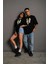 Love You Sevgili Kombini Çift Oversize Yüksek Kaliteli Siyah Couple T-Shirt 2 Adet 3