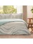 Çift Kişilik Fitted Çarşaf Ranforce Nevresim Takımı Mint Natural Marble 1