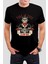 Take It Easy Baskılı Siyah Tişört C858 1