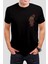 Yılan Baskılı Siyah Tişört C900 1