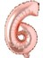 Rose Gold Rakam Folyo Balon 100 cm 40 inç Büyük Boy 1