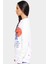 Sportswear World Tour 2 Long Sleeve Reflector Büyük Beden Unisex Baskılı Reflektörlü Sweatshirt Beyaz 5