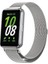 Galaxy Fit 3 Uyumlu Paslanmaz Mıknatıslı Metal Hasır Terleme Yaptırmaz Flexible Lüx Kordon Kayış 1