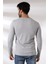 Compact Penye Likralı Regular Fit Uzun Kol Pis V Yaka T-Shirt 19698 Grimelanj 4