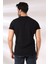V Yaka Regular Fit Compact Pamuklu Esnek T-Shirt 19953 Siyah 4