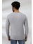 Compact Penye Likralı Regular Fit Uzun Kol V Yaka T-Shirt 19647 Grimelanj 4