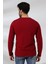 Compact Penye Likralı Regular Fit Uzun Kol V Yaka T-Shirt 19647 Bordo 4