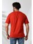Erkek Pamuklu Penye Kompakt Bisiklet Yaka Comfort Fit Basic T-Shirt 21751 Kiremit 4
