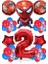 Spiderman Tema Rakamlı Balon Seti Örümcek Adam Temalı Balon Seti 1