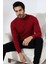 Yarım Balıkçı Kaşkorse Sweatshirt 20362 Bordo 3