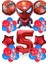 Spiderman Tema Rakamlı Balon Seti Örümcek Adam Temalı Balon Seti 1