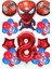Spiderman Tema Rakamlı Balon Seti Örümcek Adam Temalı Balon Seti 1