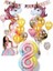 2li Unicorn Tema Gökkuşağı Rakam Balonlu Happy Birthday Banner Full Set 1