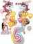 2li Unicorn Tema Gökkuşağı Rakam Balonlu Happy Birthday Banner Full Set 1