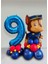 Mavi Rakam Balonlu Paw Patrol Karakterleri Balon Karşılama Seti Pençe Çetesi 1