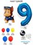 Mavi Rakam Balonlu Paw Patrol Karakterleri Balon Karşılama Seti Pençe Çetesi 2