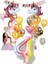 2li Unicorn Tema Gökkuşağı Rakam Balonlu Happy Birthday Banner Full Set 1