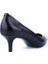 Modern Sade Tarz Rahat Ince Topuklu Stiletto Ayakkabı 5990 Siyah 2