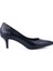 Modern Sade Tarz Rahat Ince Topuklu Stiletto Ayakkabı 5990 Siyah 3