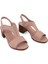 Hakiki Deri sandalet Modern Lastikli 100607 Pudra 1