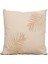 Palm Kırlent-Bej/Yaprak Baskılı 45x45x10 Cm 1