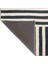 Siyah Bej Temalı Şerit Geometrik Desenli Modern Dekoratif Halı 3300 4