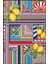 Limon Desenli Karışık Renkli Çiçekli Floral Geometrik Modern Dekoratif Halı Mıravıp222 1