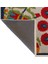 Açık Ton Çok Renkli Çiçek Ve Gül Motif Desenli Kreatif Vintage Dekoratif Halı 2673 4