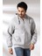 Şardonlu Kapüşonlu Fermuarlı Sweatshirt 19195 Grimelanj 3